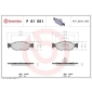 P61051 Brembo Комплект тормозных колодок