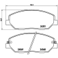 P30036 Brembo Колодки тормозные P30036