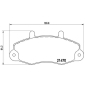 P24049 BREMBO Комплект тормозных колодок