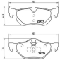 P06038 Brembo Колодки тормозные P06038
