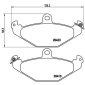 P68017 BREMBO Комплект тормозных колодок