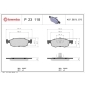 P23118 Brembo Комплект тормозных колодок