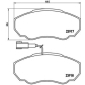 P23091 Brembo Колодки тормозные дисковые