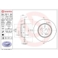 08721121 Brembo Диск тормозной задний 290mm 