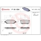 P54034 Brembo Колодки тормозные дисковые зад