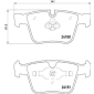 P50116 Brembo P50116 колодки дисковые