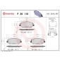 P30110 Brembo КОЛОДКИ ТОРМОЗНЫЕ ПЕРЕДНИИЕ