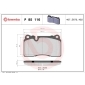 P85116 Brembo Колодки тормозные передние