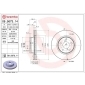 09567311 Brembo ДИСК ТОРМОЗНОЙ С