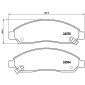 P34005 BREMBO Колодки тормозные передние