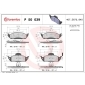 P50039 Brembo комплект колодок для дисковых