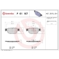 P61107 BREMBO комплект колодок для дисковых