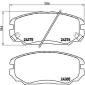 P30038 Brembo Колодки тормозные, комплект
