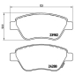 P59051X BREMBO Комплект тормозных колодок,