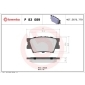 P83089 Brembo Колодки тормозные дисковые зад