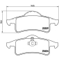 P37006 Brembo Колодки тормозные задние