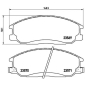P30013 Brembo Колодки тормозные дисковые
