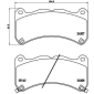 P83146 Brembo Комплект тормозных колодок