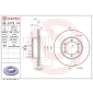 09517314 Brembo Тормозной диск