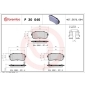 P30046 Brembo Колодки тормозные задние