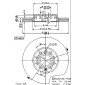 09574521 Brembo Диск тормозной AUDI: 100