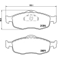 P24037 Brembo Комплект тормозных колодок