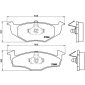 P85025 Brembo Колодки тормозные, передние