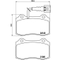 P85104 BREMBO Комплект тормозных колодок