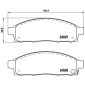 P54038 Brembo Колодки тормозные P54038