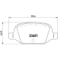 P23064 Brembo Колодки тормозные P23064