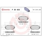 P30053 Brembo Колодки тормозные, комплект
