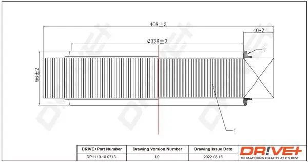 Drive+ DP1110100713 Воздушный фильтр