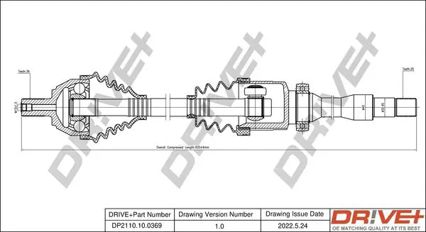 Drive+ DP2110100369 Приводной вал