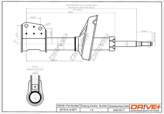 Drive+ DP1610100071 Амортизатор