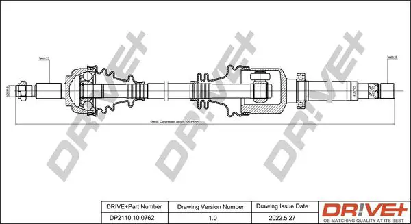 Drive+ DP2110100762 Приводной вал
