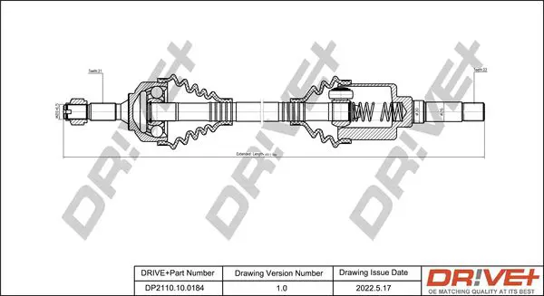 Drive+ DP2110100184 Приводной вал