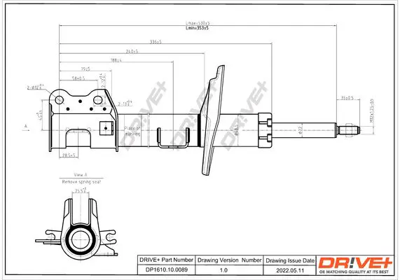 Drive+ DP1610100089 Амортизатор