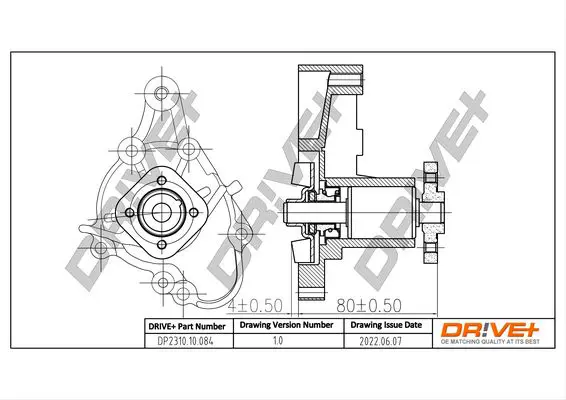 Drive+ DP231010084 Водяной насос, охлаждение
