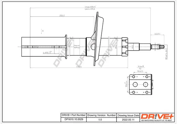 Drive+ DP1610100029 Амортизатор