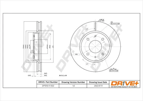 DP1010.11.1302 Тормозной диск