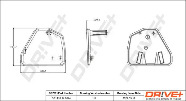 Drive+ DP1110140044 Комплект гидрофильтров,