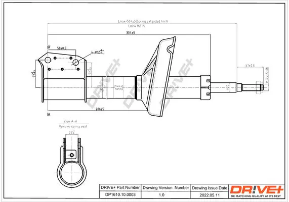 Drive+ DP1610100003 Амортизатор