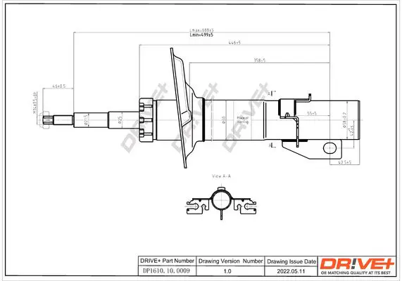 Drive+ DP1610100009 Амортизатор