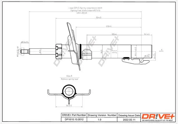 Drive+ DP1610100012 Амортизатор