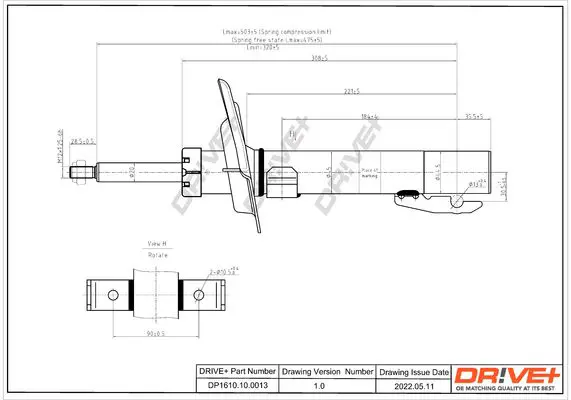 Drive+ DP1610100013 Амортизатор