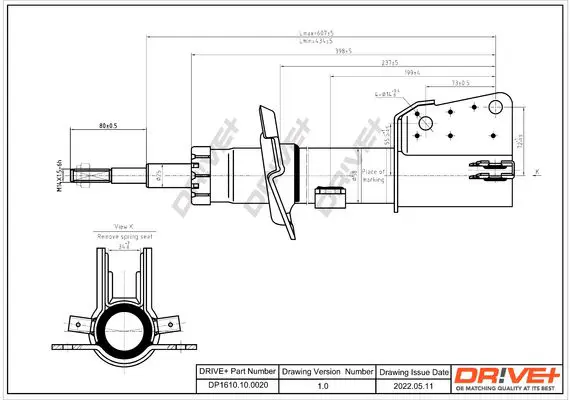 Drive+ DP1610100020 Амортизатор