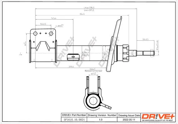Drive+ DP1610100024 Амортизатор