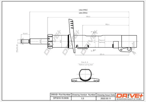Drive+ DP1610100035 Амортизатор