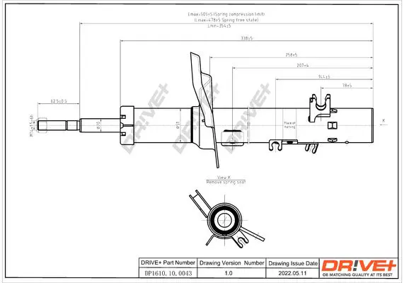 Drive+ DP1610100043 Амортизатор