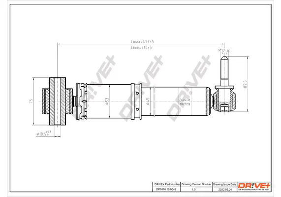 Drive+ DP1610100049 Амортизатор